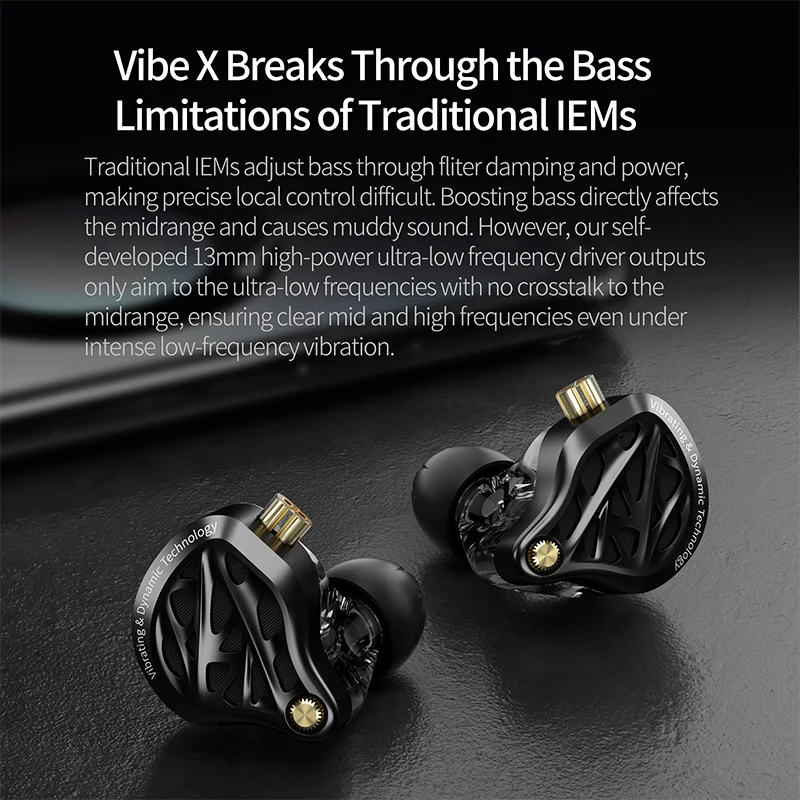 Gaming Headset - KZ Vibe X Earphone Low Frequency