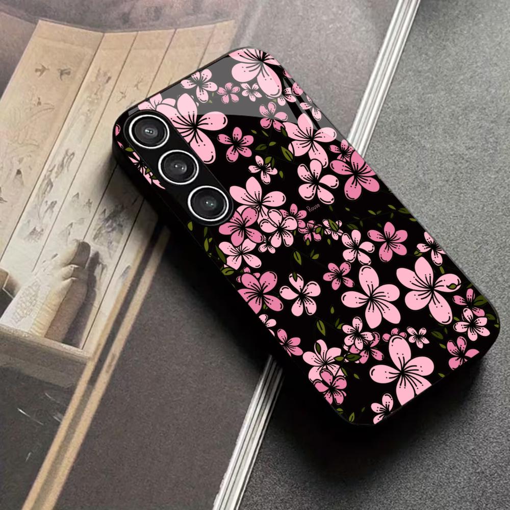 Pc Case Tempered Glass - Fashionable woman sakura Tempered Glass Fashion