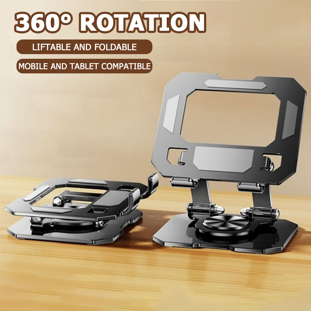 Dual Monitor Arm - 360 Rotating Tablet Phone Stand Adjustable
