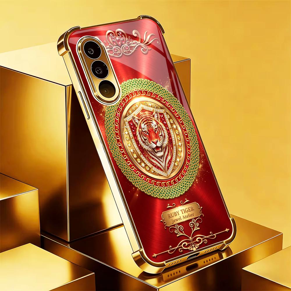 Tiger Head Classic Red Pattern - Pc Case Tempered Glass review and price