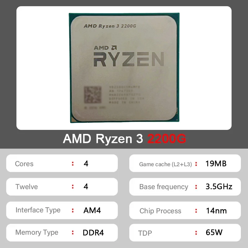 AMD Ryzen 3 2200G AM4 Budget A - Pc Gaming Entry review and price