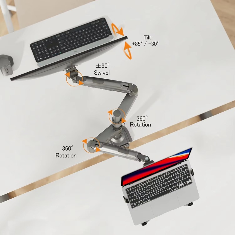 Dual Arm 2 in 1 Combo Laptop M - Dual Monitor Arm review and price