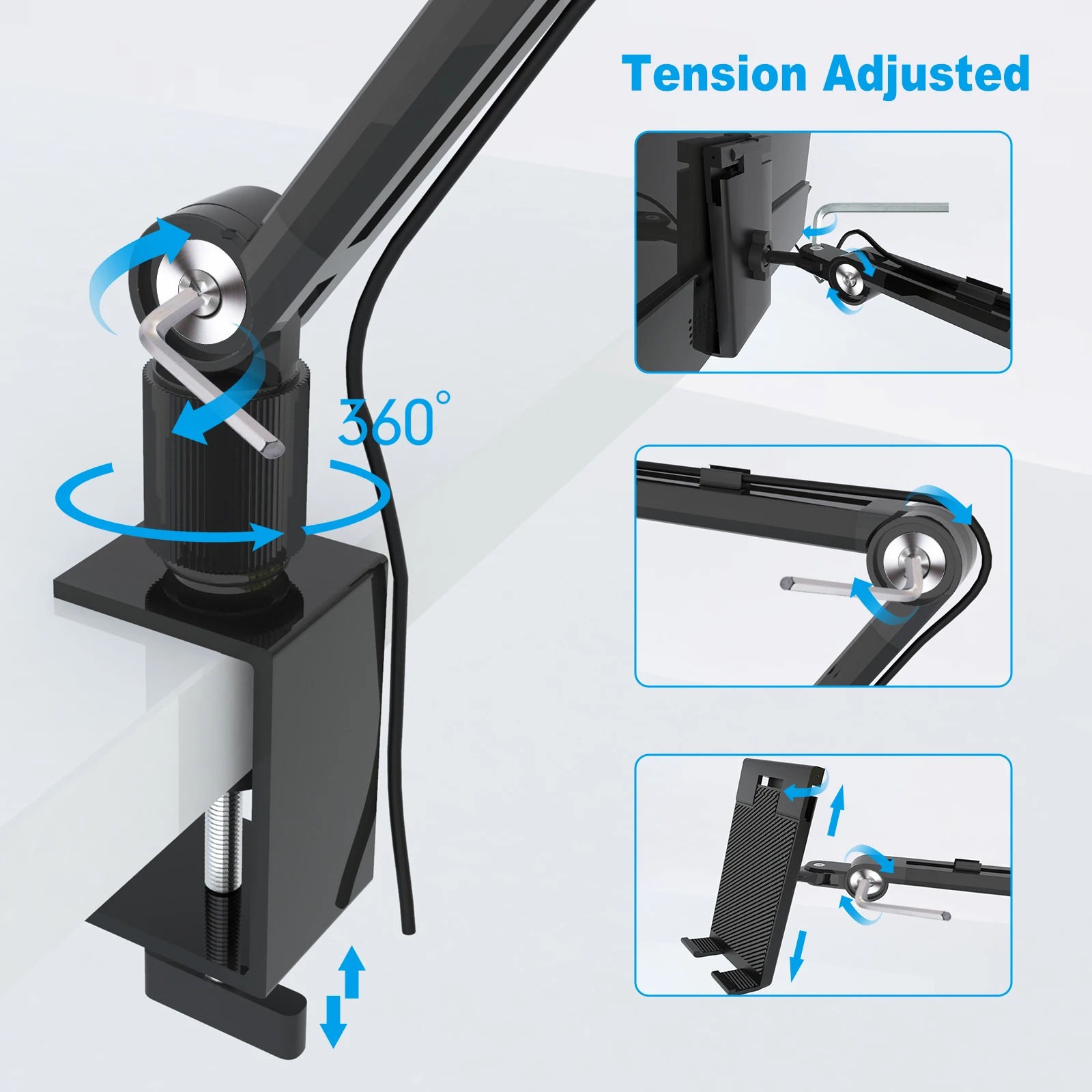 2025 Tablet Stand Holder for I - Dual Monitor Arm review and price