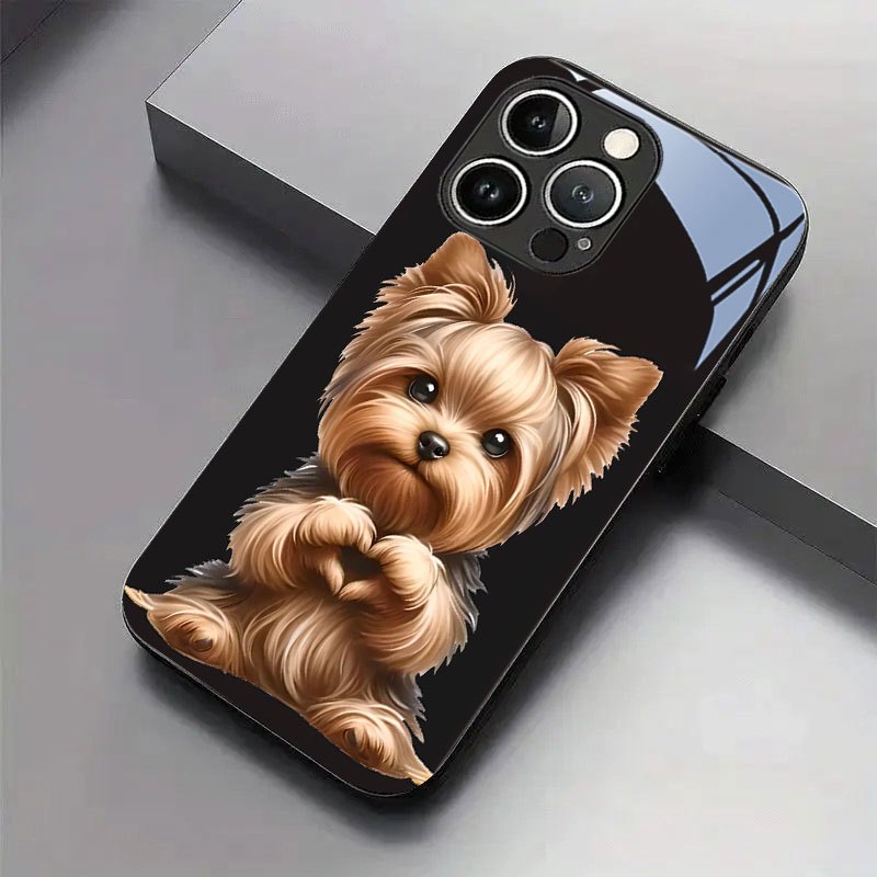Heartbeat Yorkshire Terrier pa - Pc Case Tempered Glass review and price