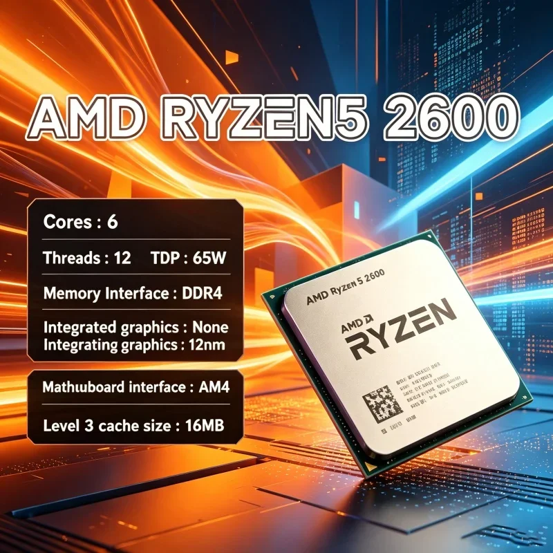 AMD R5 2600 AM4 CPU 6 Cores 12 - Pc Gaming Entry review and price