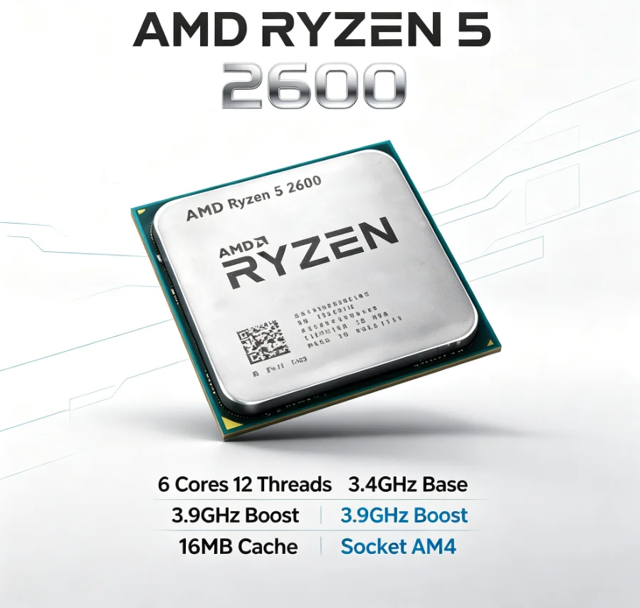 AMD Ryzen 5 2600 12nm Manufact - Pc Gaming Entry review and price