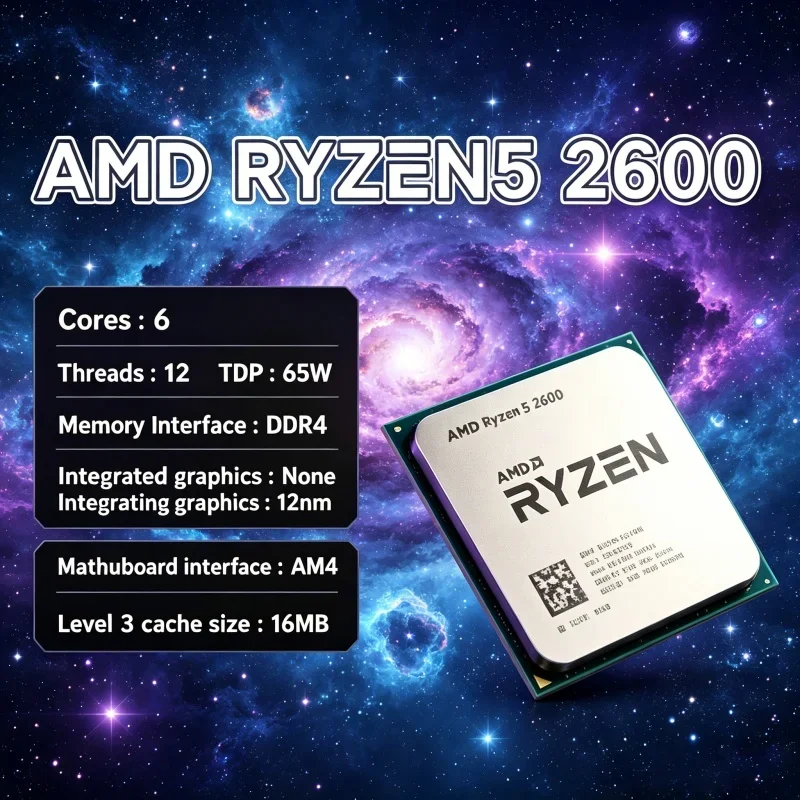 AMD Ryzen 5 2600 12nm Manufact - Pc Gaming Entry review and price