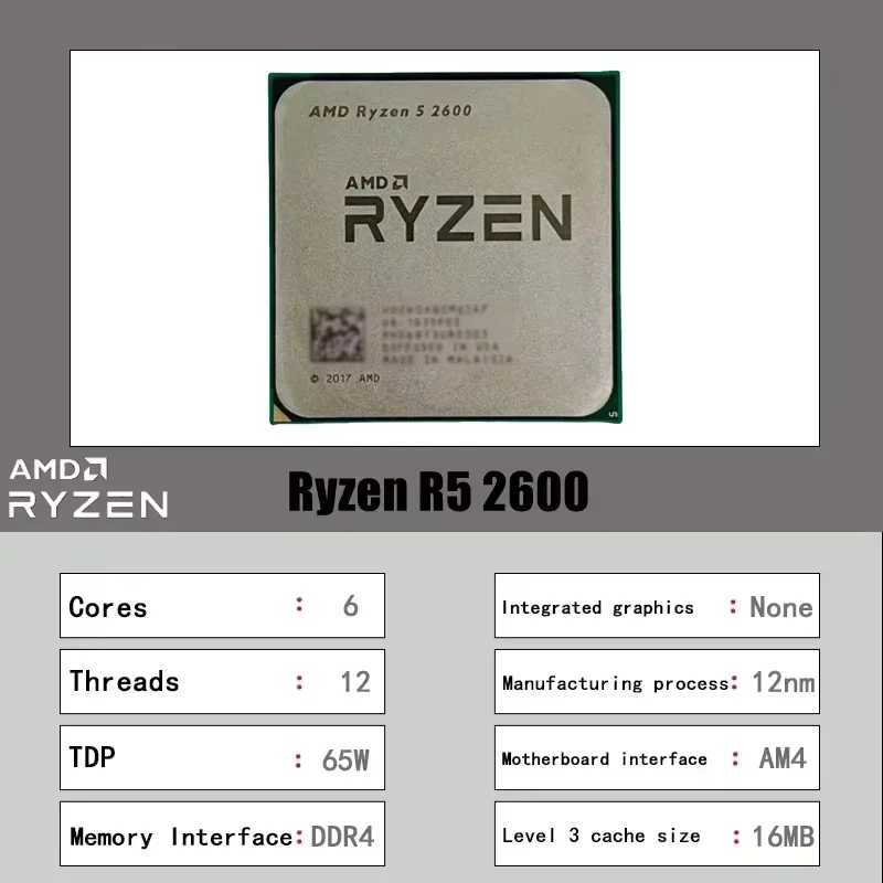 AMD Ryzen 5 2600 Desktop PC Pr - Pc Gaming Entry review and price