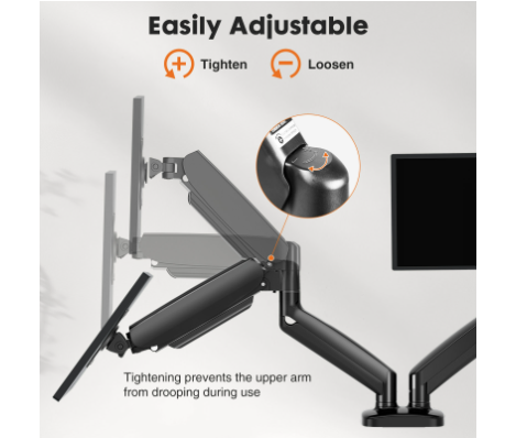 Dual Monitor Stand Arm, Gas Sp - Dual Monitor Arm review and price